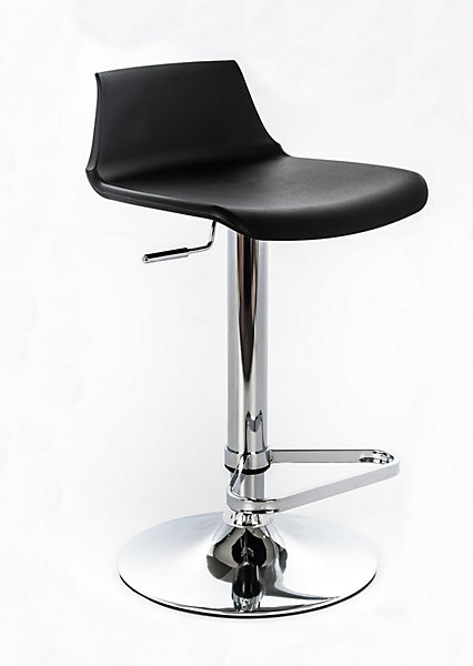 Fred Tabouret en polypropylène noir Lot de 2 pcs