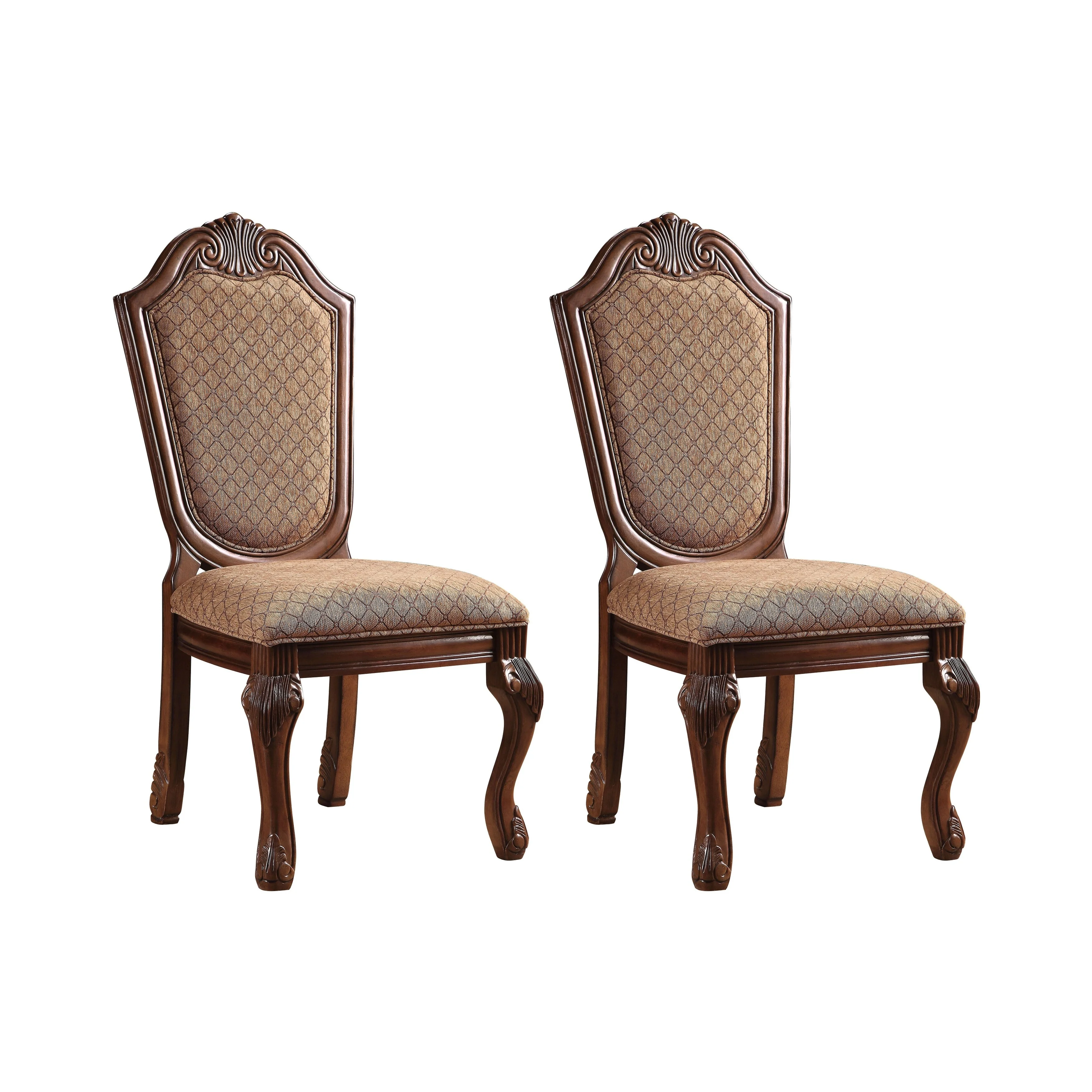 Eliza Solid Back Side Chairs (Set of 2)