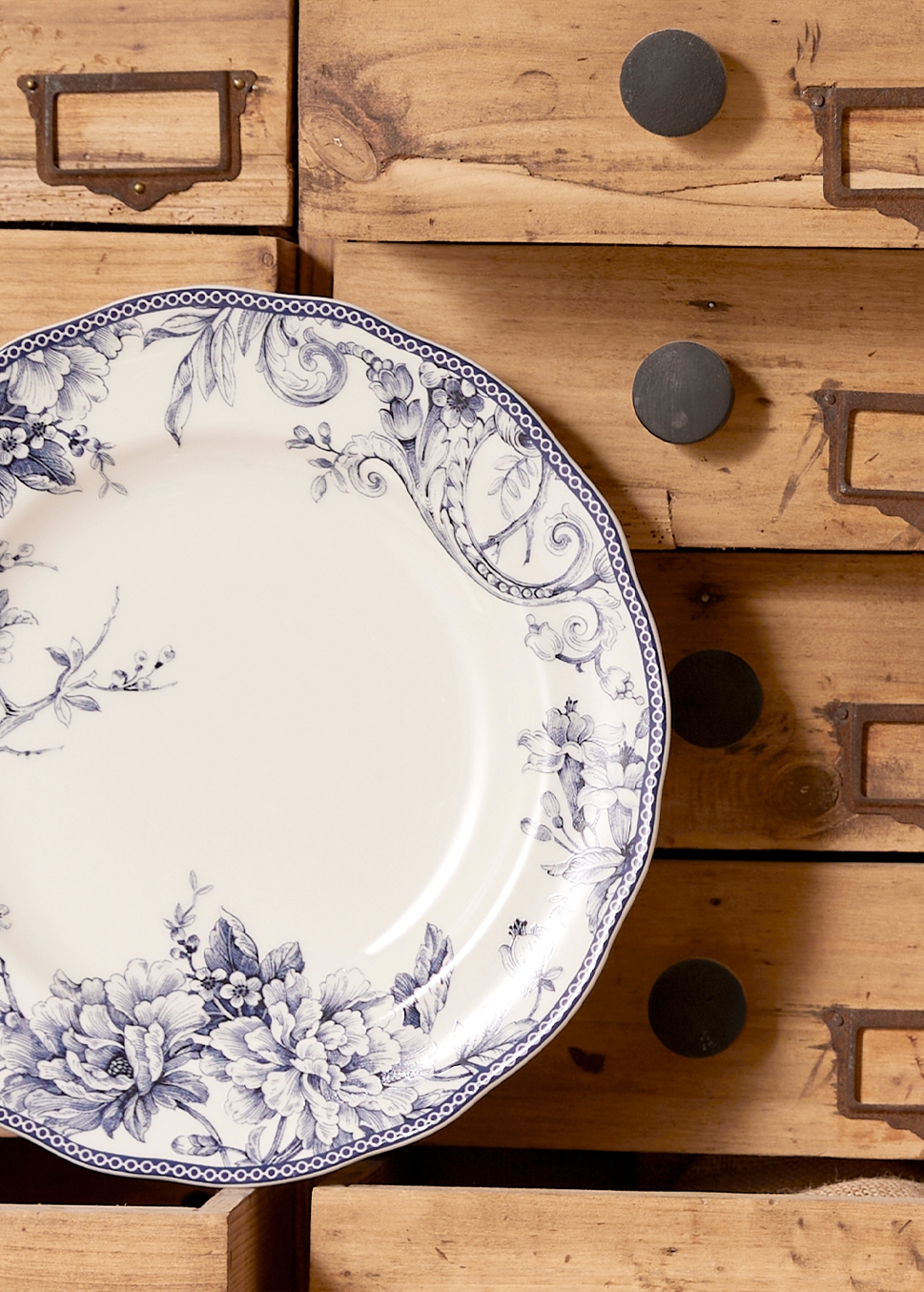 PLAT DE PRÉSENTATION EN GRÈS ADELAÏDE MARINE