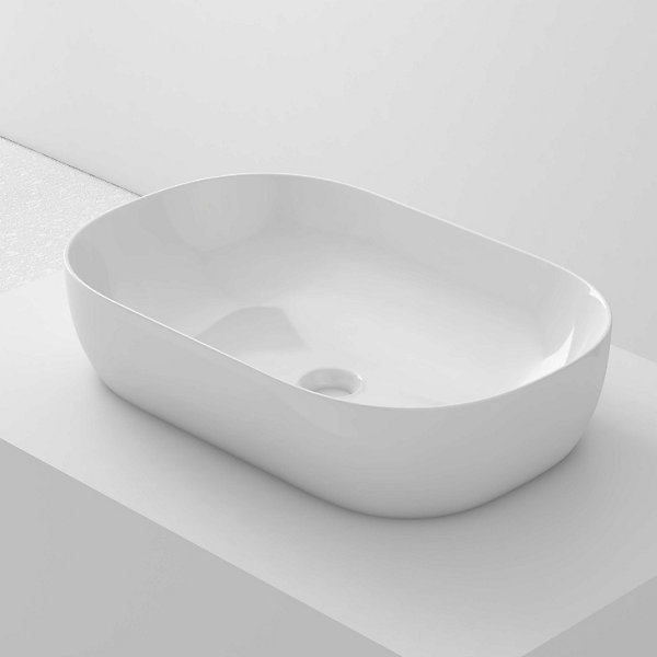 Lavabo à poser OVALO céramique 60x14,5x39 cm blanc