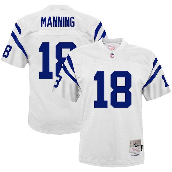 Peyton Manning Indianapolis Colts Youth 2006 Retired Player Legacy Jersey - White/Royal