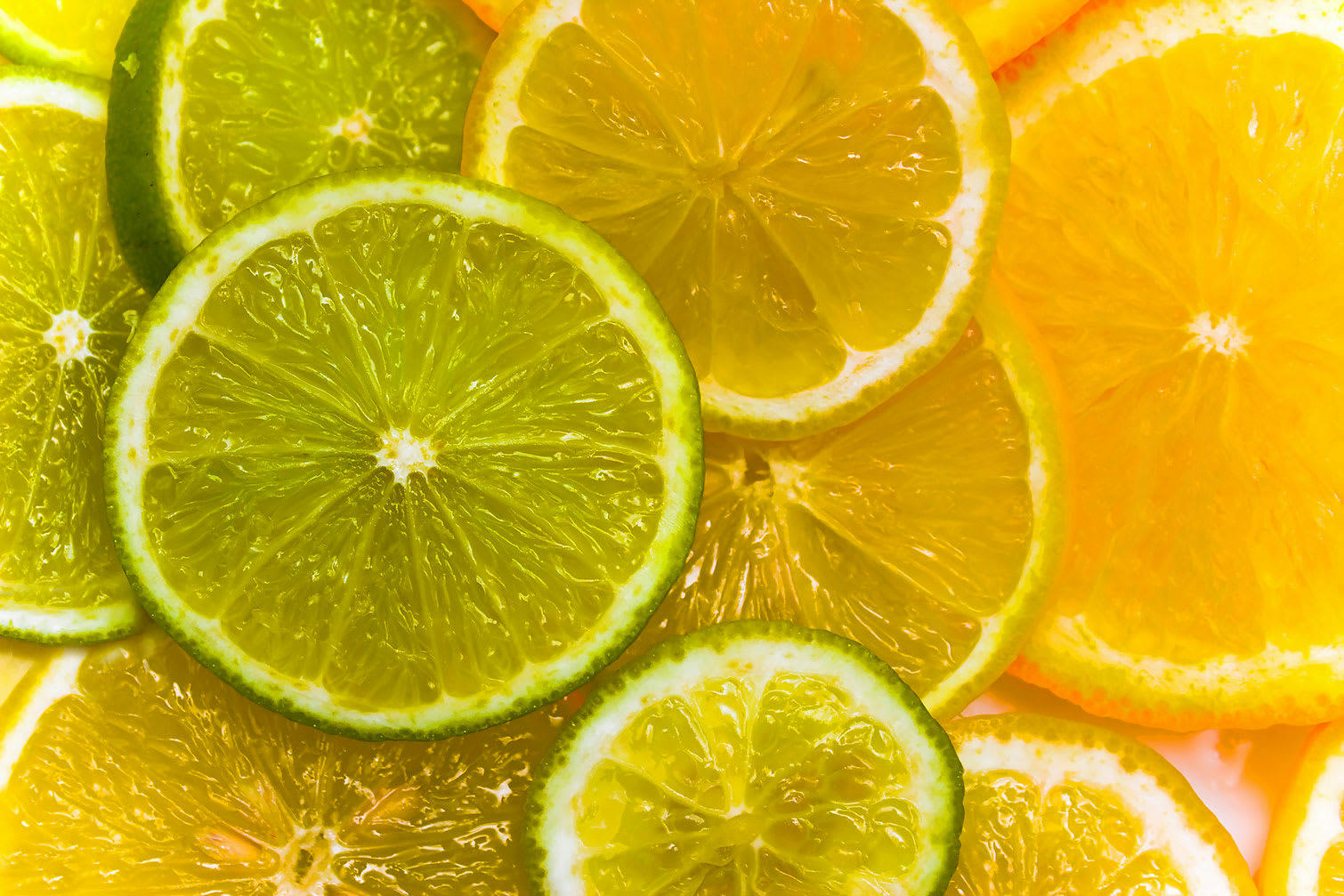 - Tableau tranches de citron imprimé sur alu 120x80cm