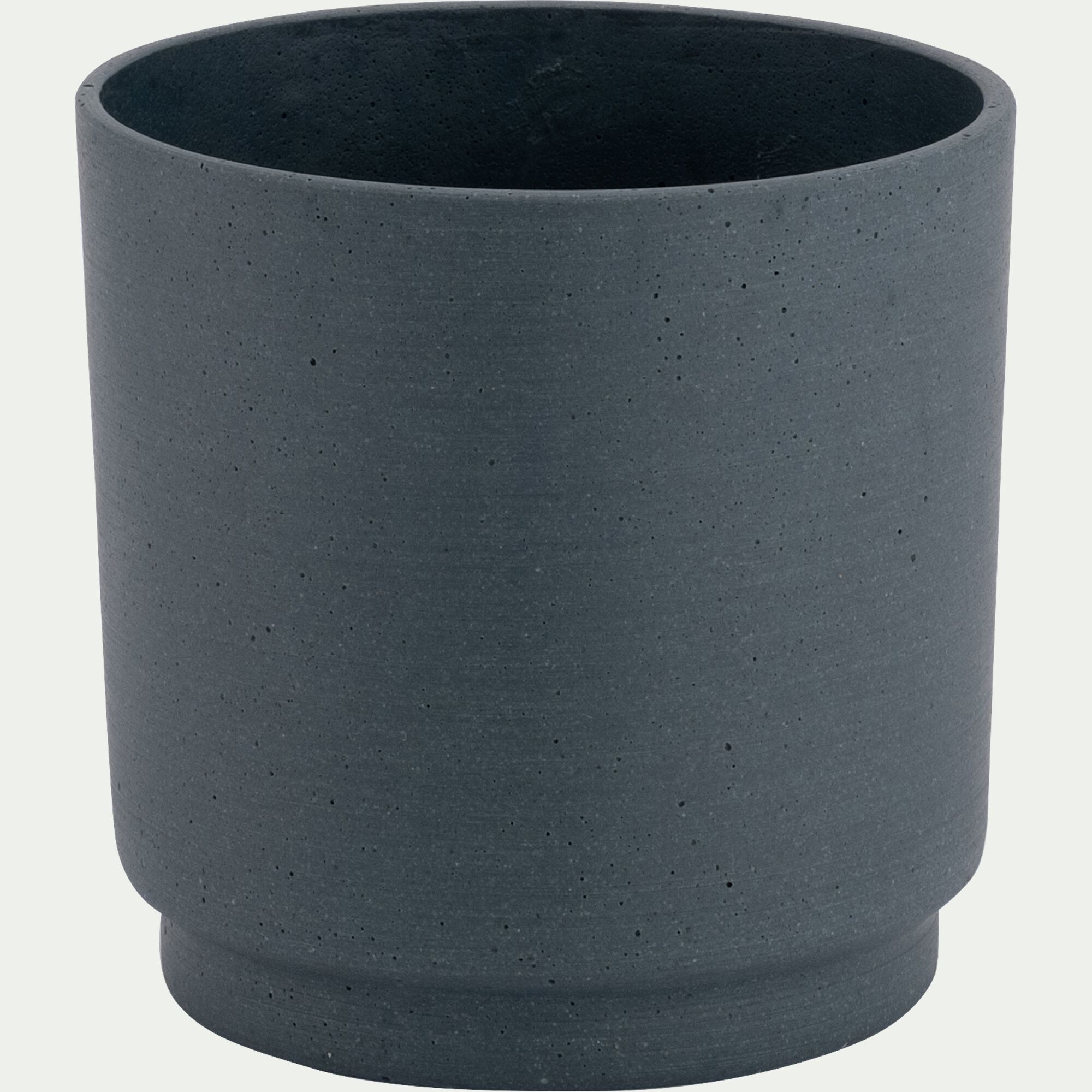 CELYAN - Cache-pot en polystone D15xH15cm - bleu