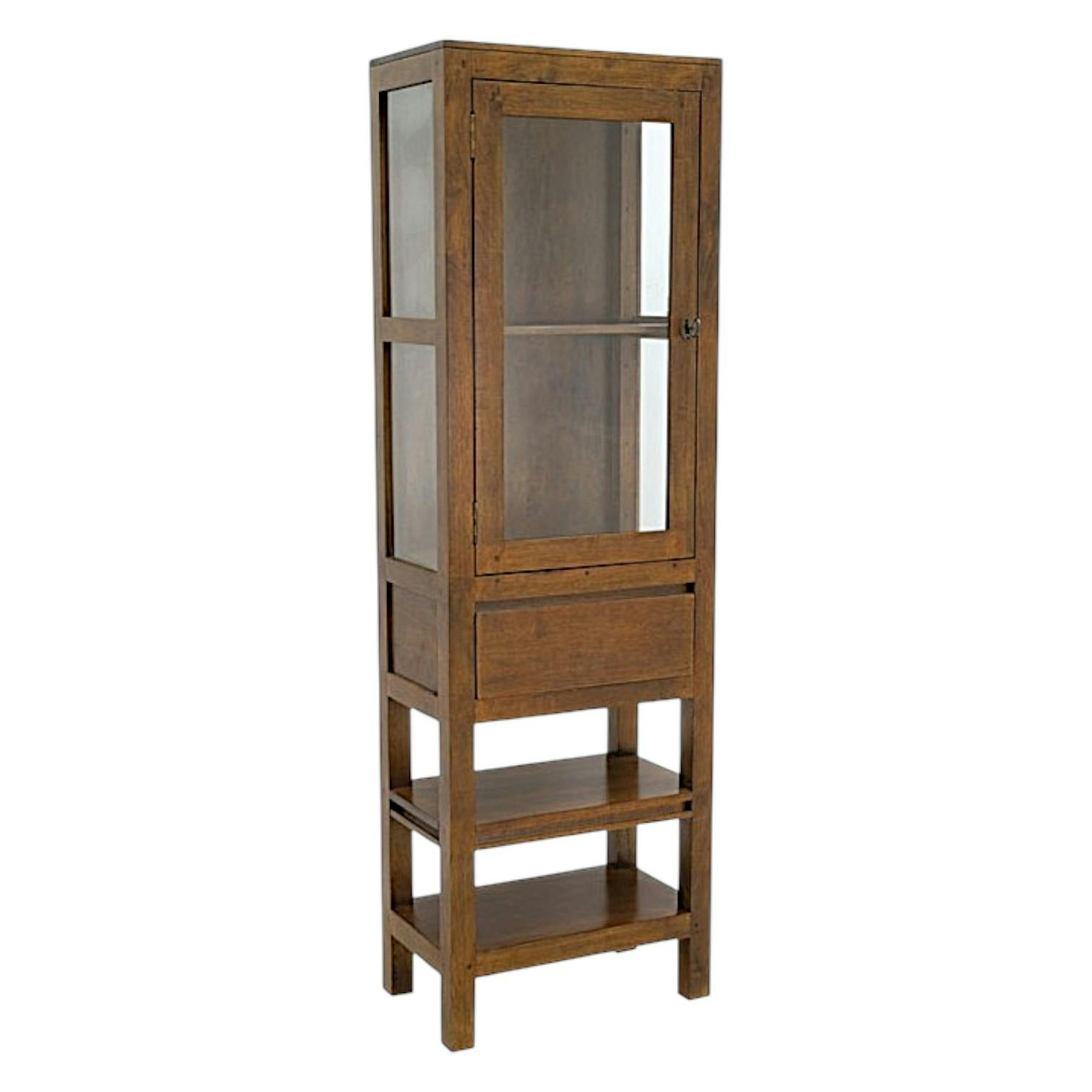 Etagère 1 porte 1 tiroir hévéa 160cm OLGA