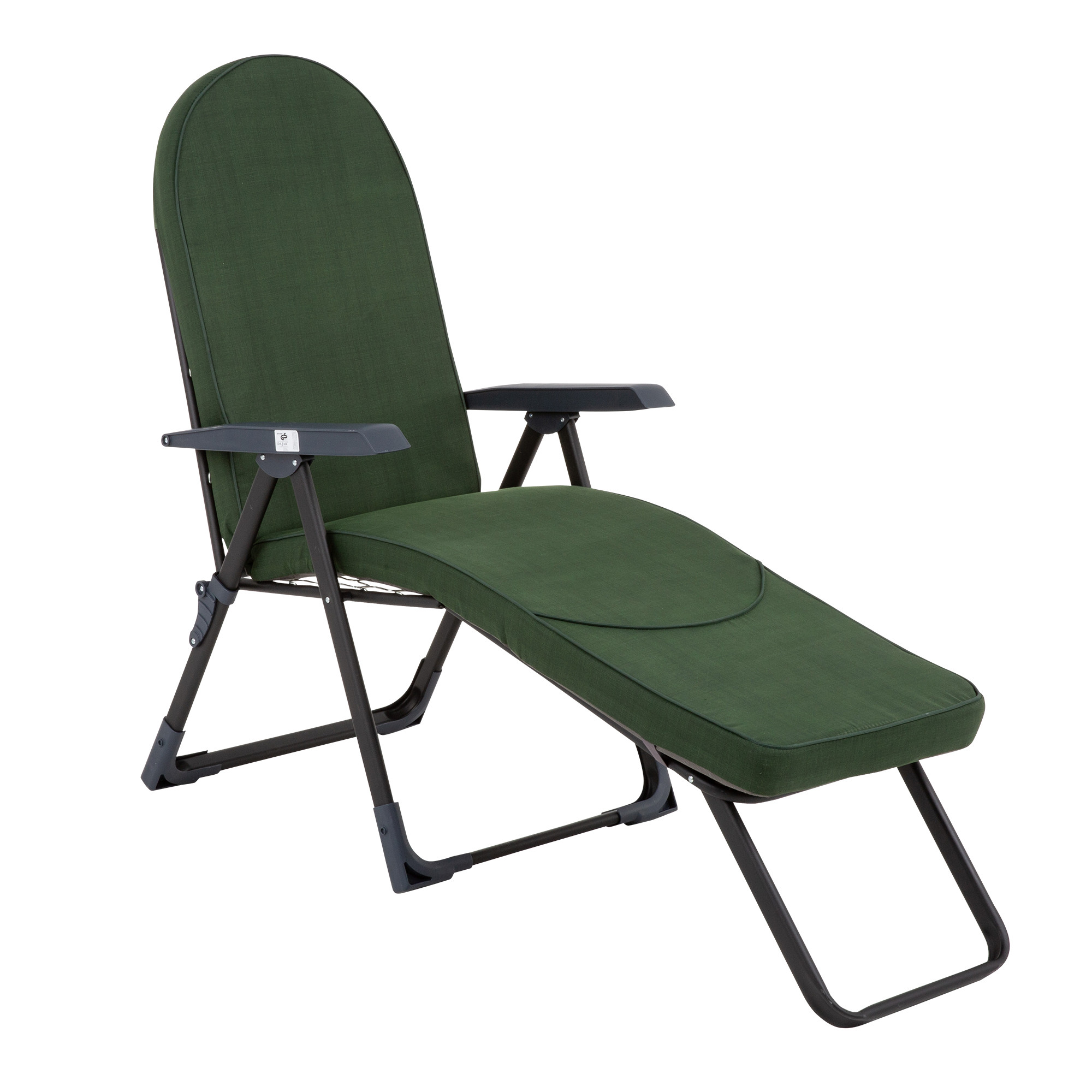 Leżak ogrodowy z podnóżkiem Modena Oval Black Edition H024-32IB PATIO