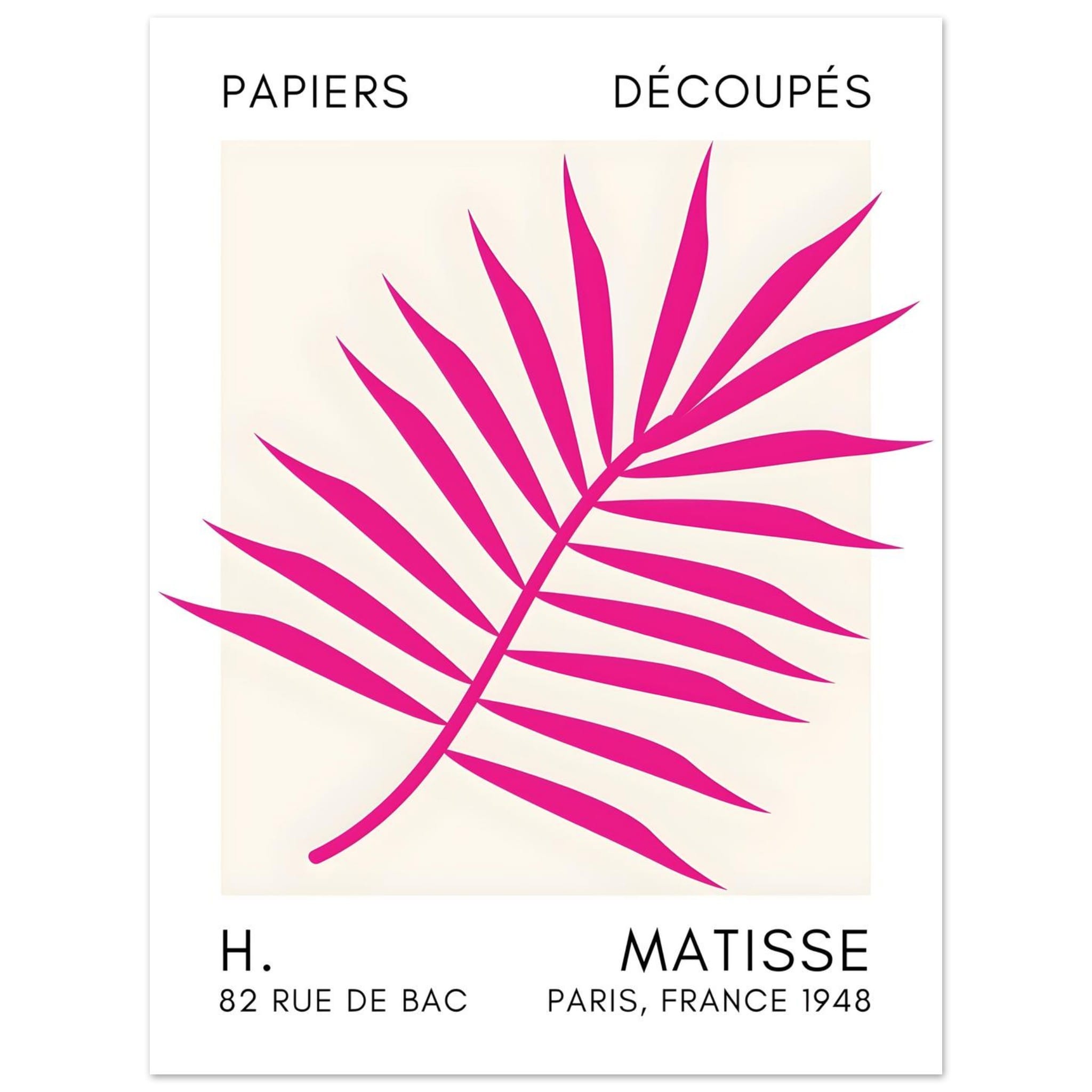 Artfulprints Poster Matisse – Floral reef pink  - 30x40 cm - Roze