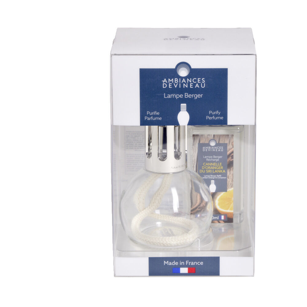 Lampe berger Devineau avec recharge senteur cannelle d'oranger du Sri Lanka 180ml