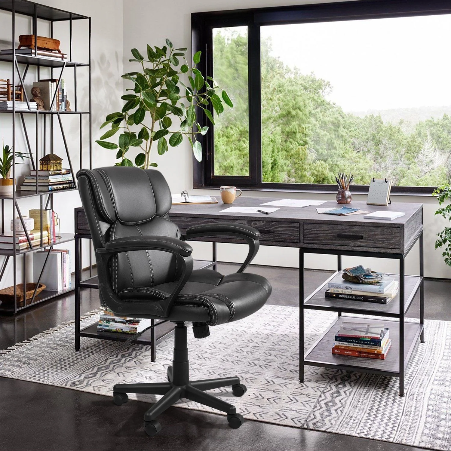 Homall Mid Back Office Chair - Swivel Computer Task Chair