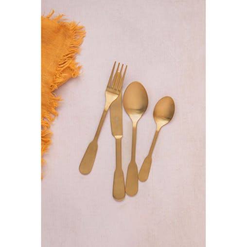 Mikasa Soho Gold 16 Piece Stainless Steel Cutlery Set 16pc