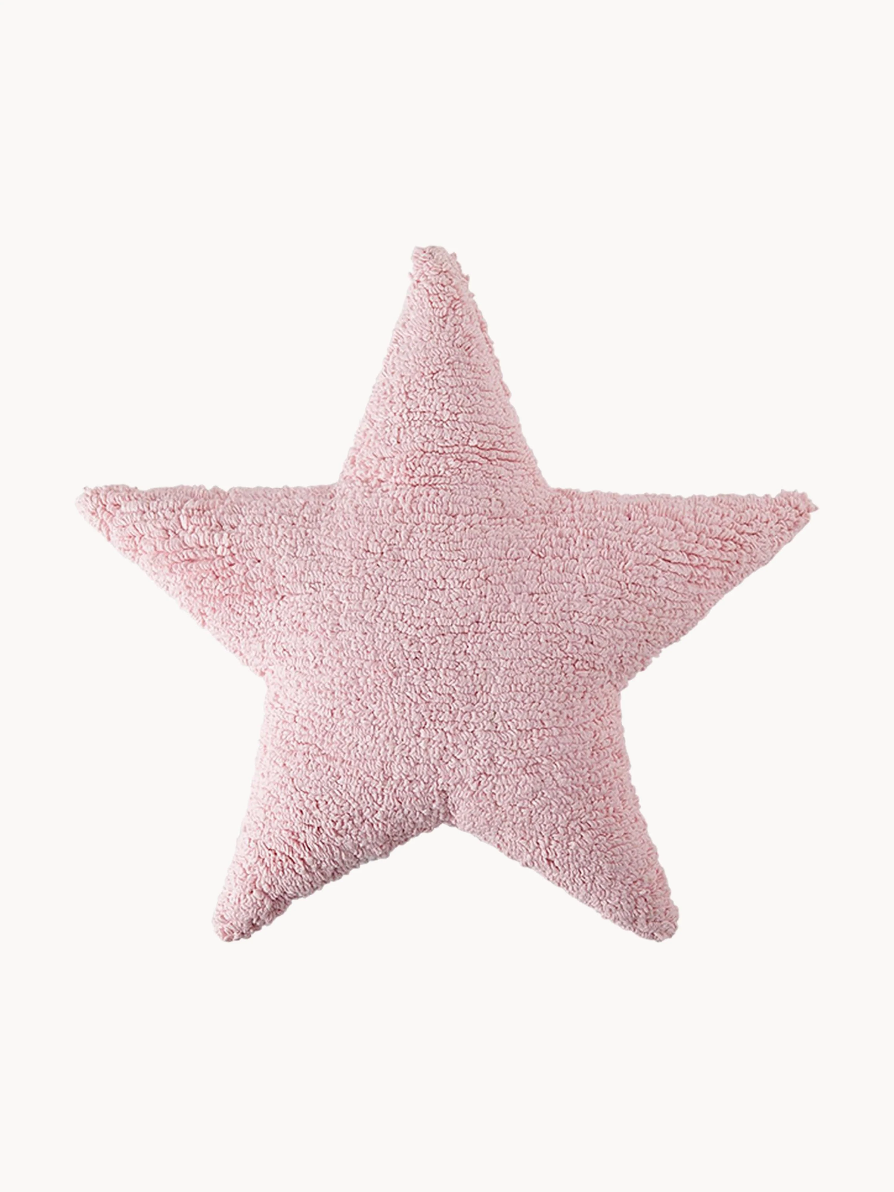 Handgefertigtes Baumwoll-Kuschelkissen Star