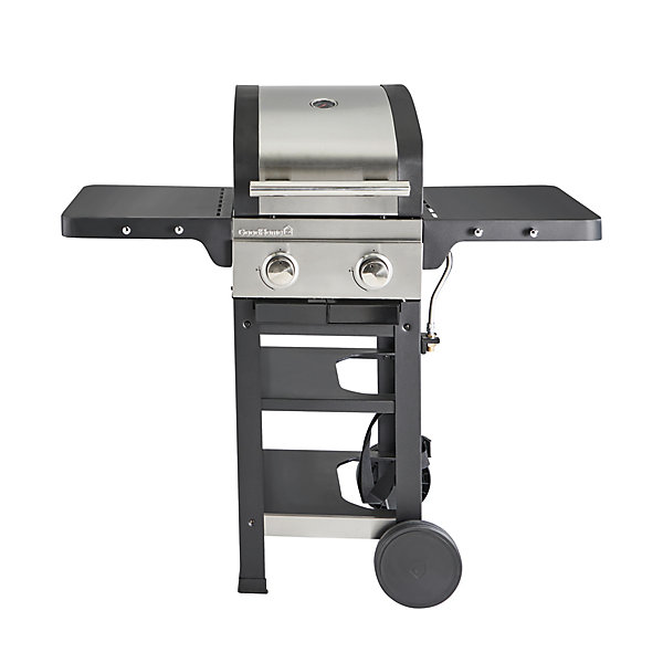 Barbecue à gaz 2 brûleurs multi-cuisson, GoodHome Owsley 2.0