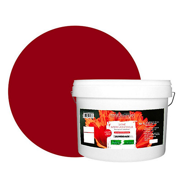 Bordeaux Peinture interieur exterieur aspect satin Natura Bordeaux - 10L