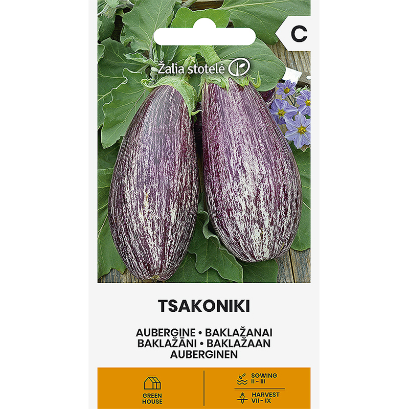 Aubergin 'Tsakoniki'