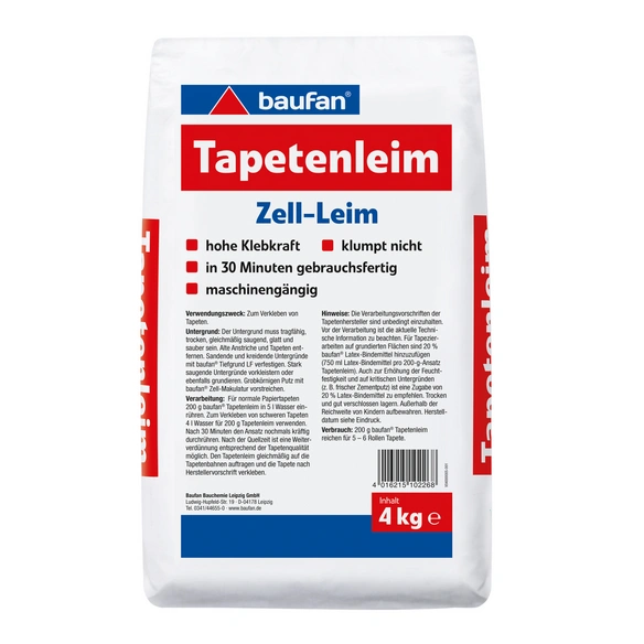 Tapetenkleister »baufan«, 4 kg, altweiß