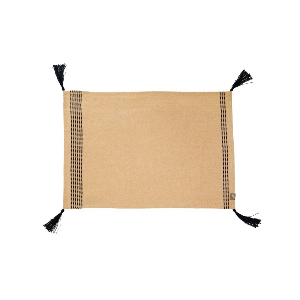 HANA - Sets de table (x4) coton  35x50 jaune pâle