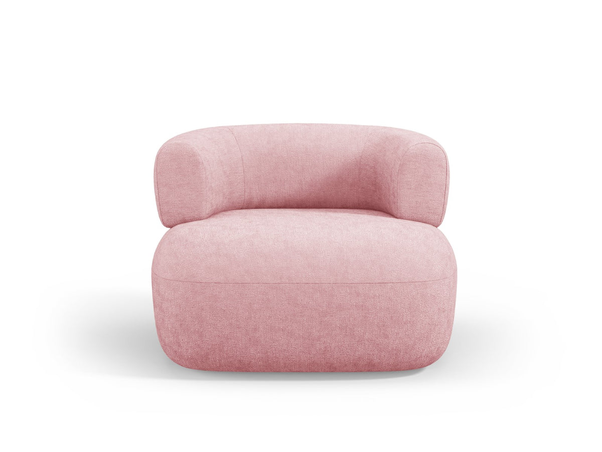 Micadoni Fauteuil Jenny chenille, roze - 88x90x73cm