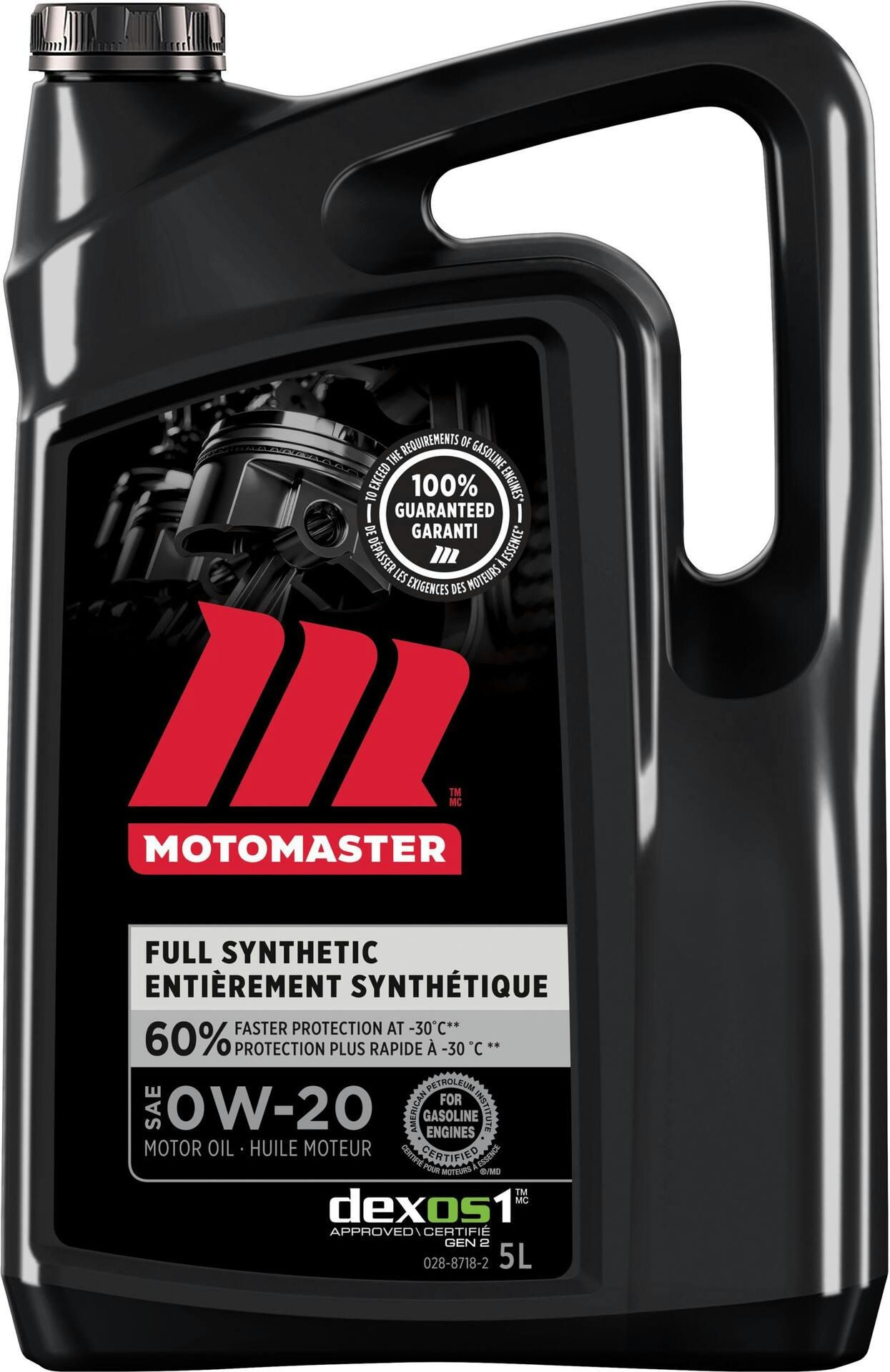 MotoMaster 0W20 Synthetic Engine/Motor Oil, 5-L