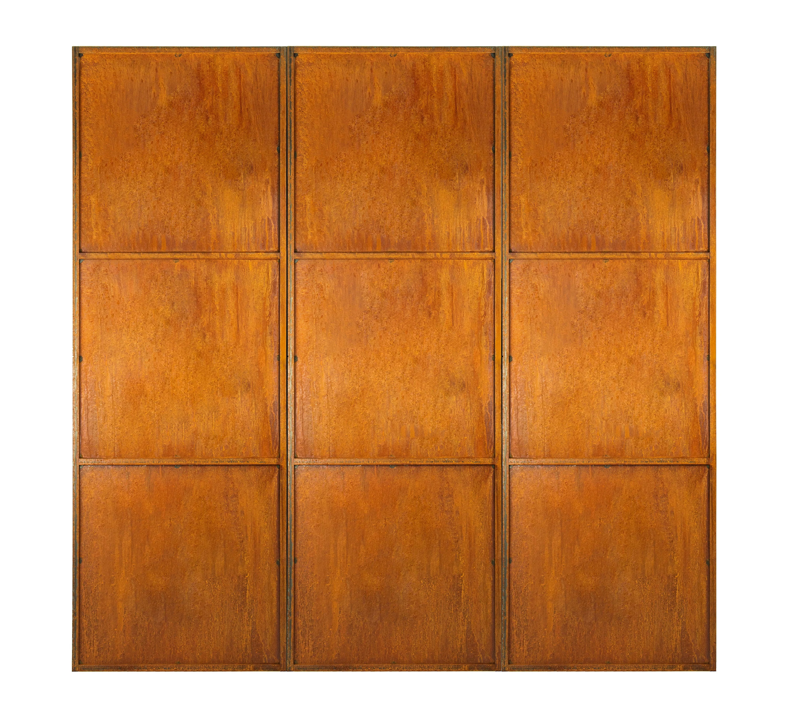 Solid Metal Divider | Freestanding Outdoor Privacy Screen (72x24.5”) PS563