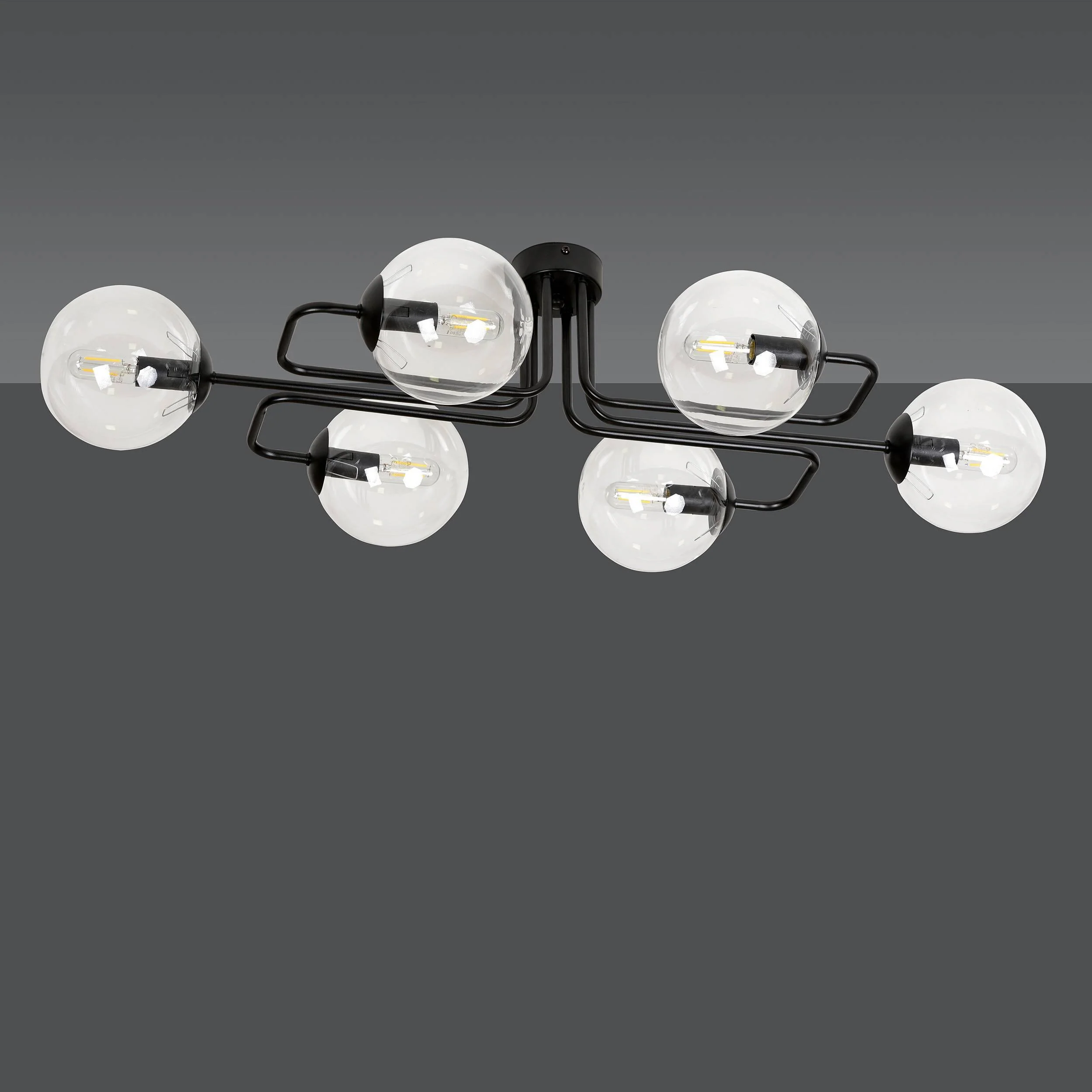 6-lichts plafondlamp Ella