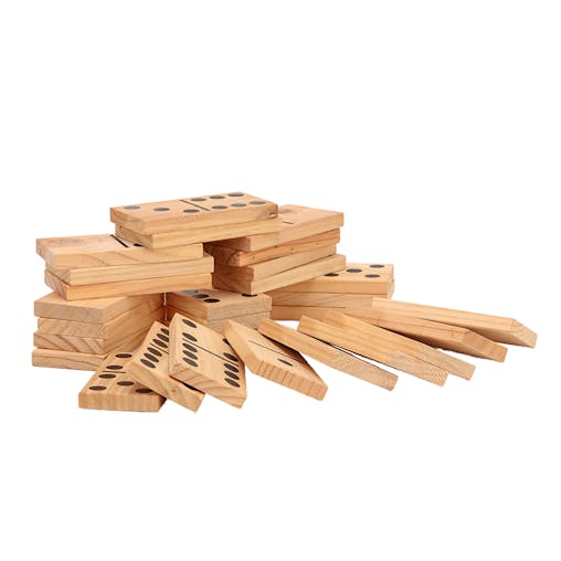 Mega Outdoor Dominoes Game Set with 28 Pieces 30cm