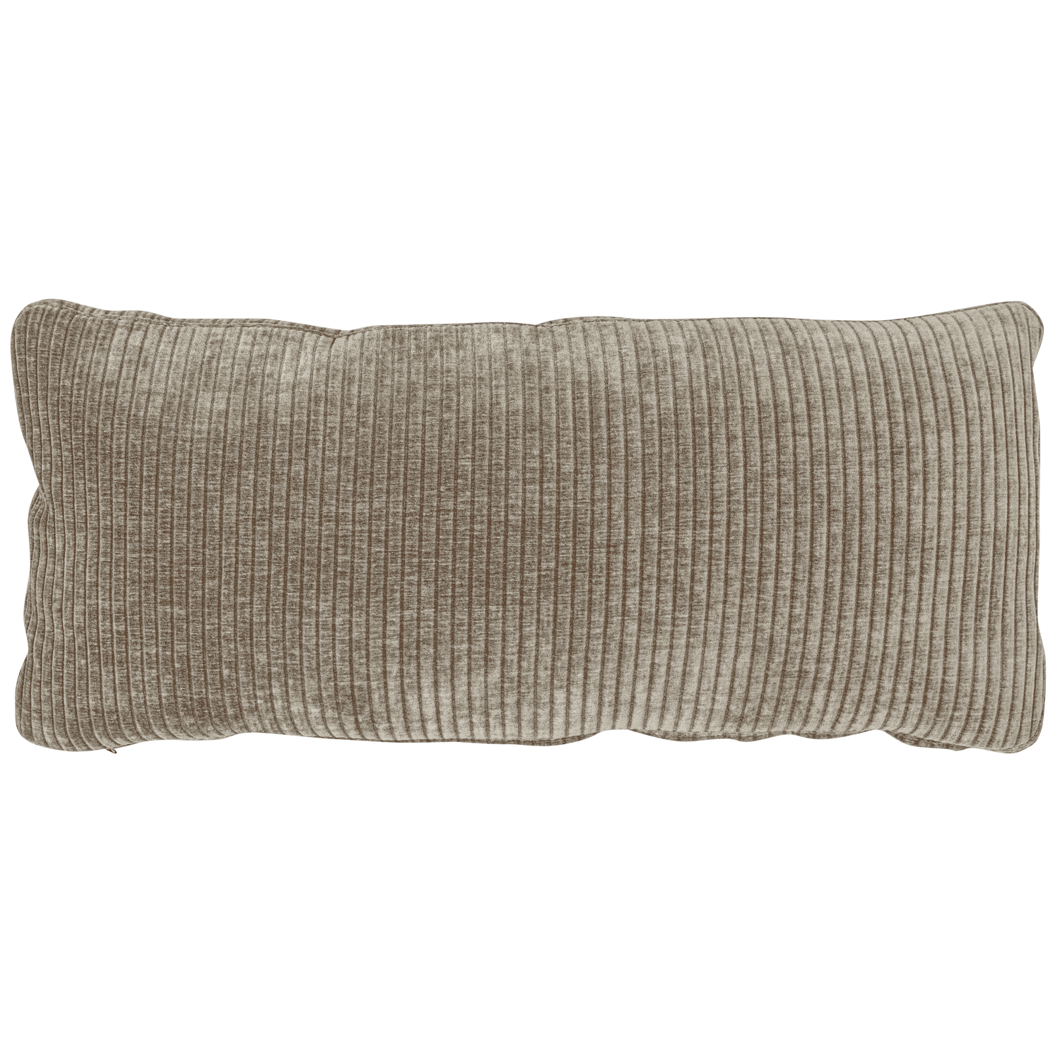 WOOOD kussen Mojo - Geweven Ribstof - Donker Zand - 30x70x10