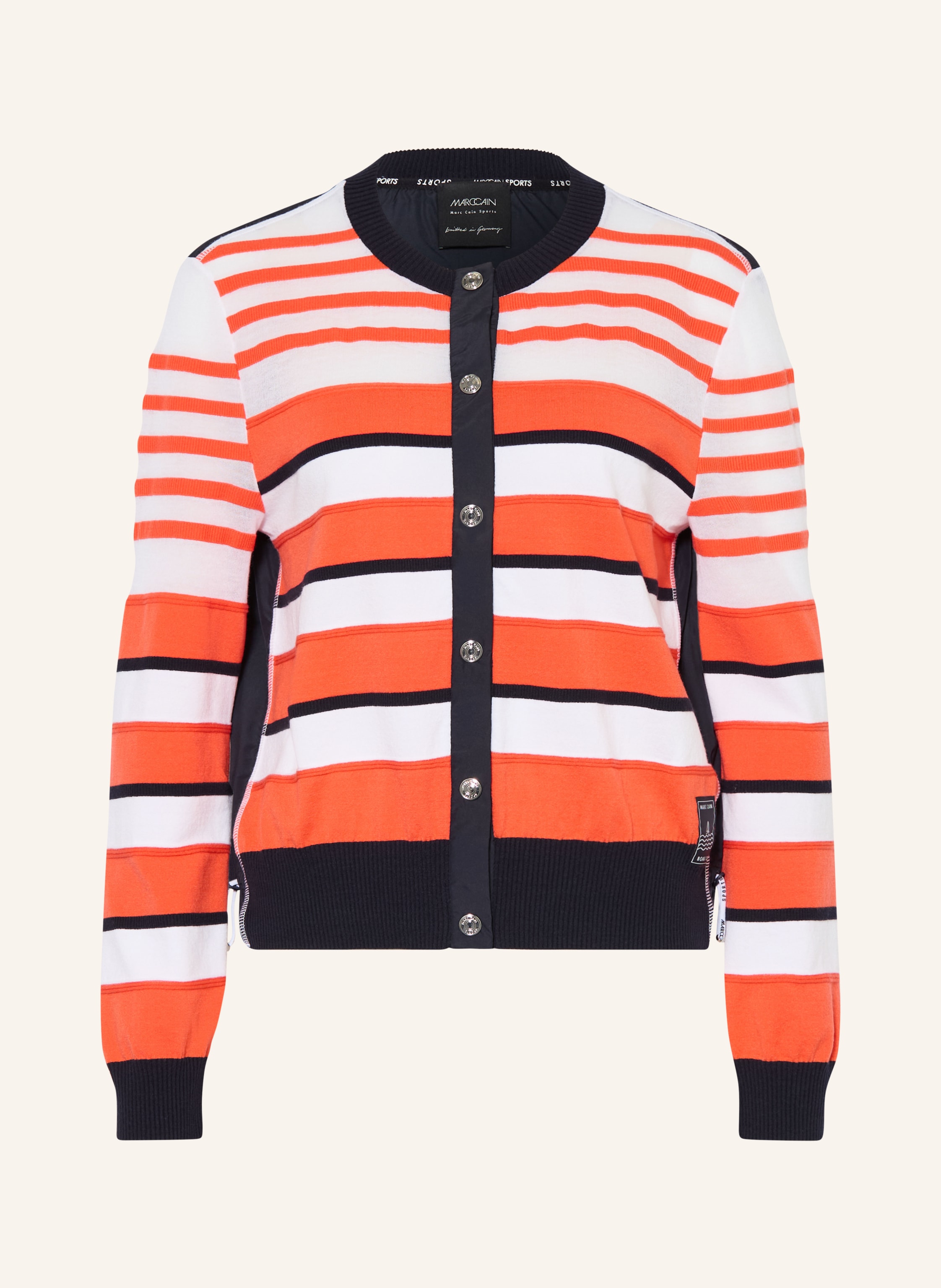 MARC CAIN Strickjacke im Materialmix