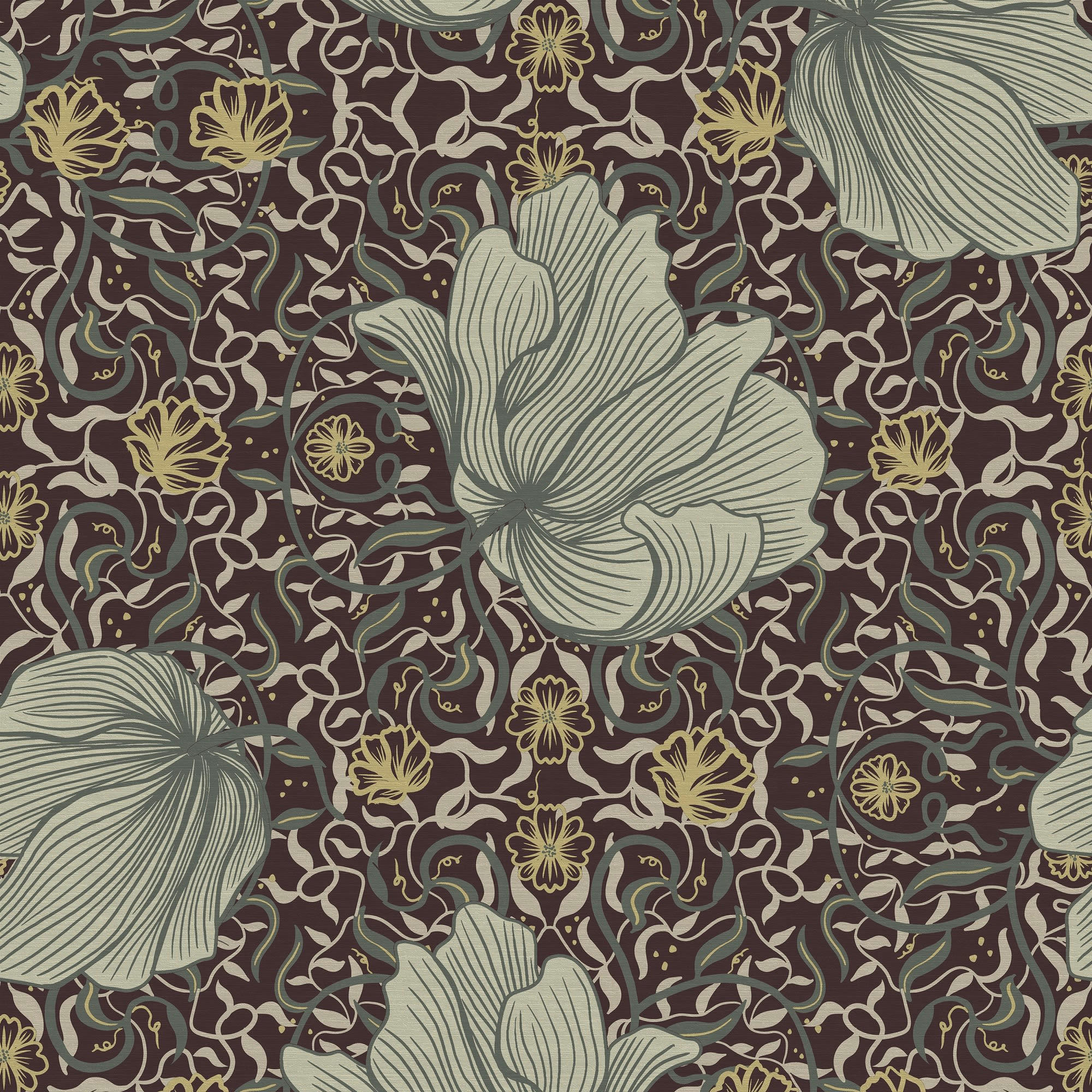 - papier peint grande fleur vayen 1005x52cm