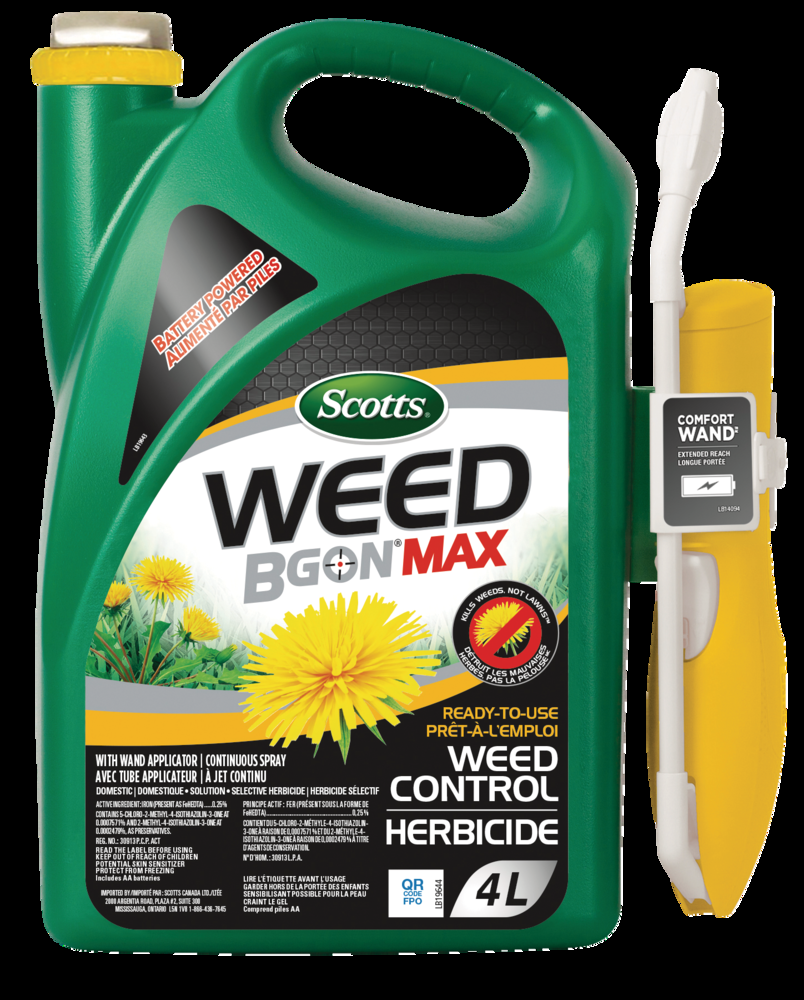 Scotts Ecosense Weed B Gon MAX Ready-To-Use Weed Control Battery Powered Spray, 4-L