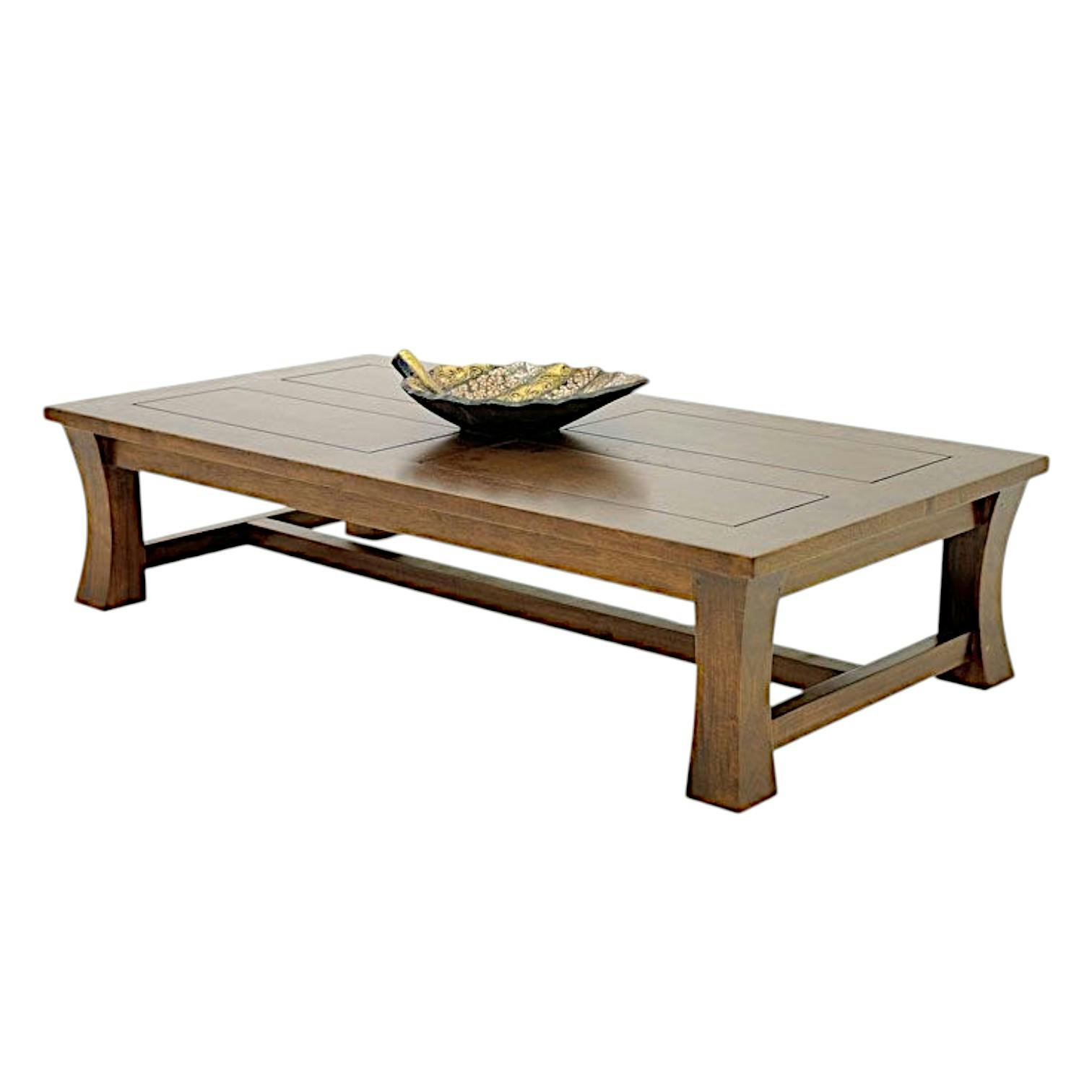 Table basse hévéa 125x65cm MAORI