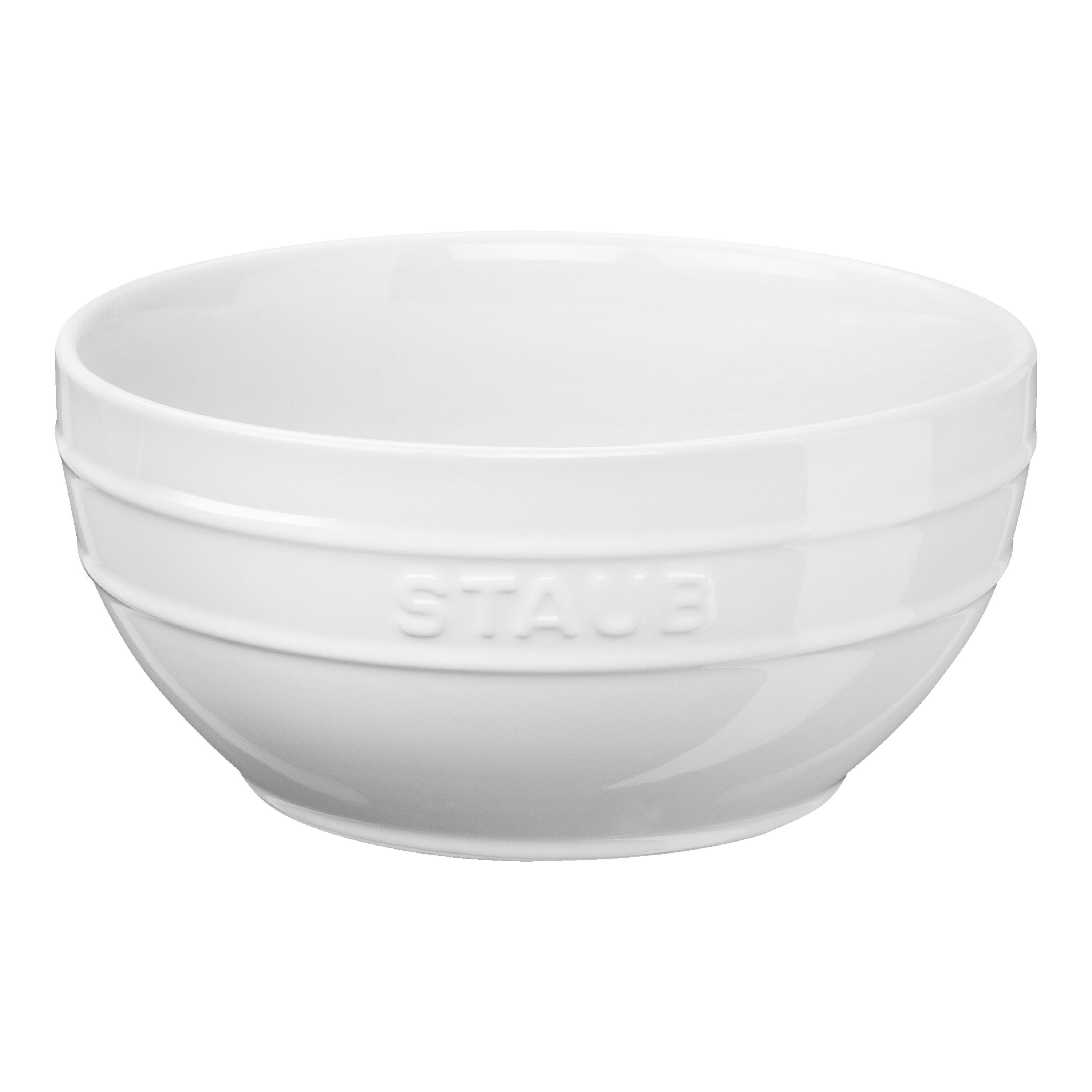 Bowl Set with Vacuum Pump and Vacuum Lids, 18 cm/ 24 cm/  5-pcs., White, Ceramic
