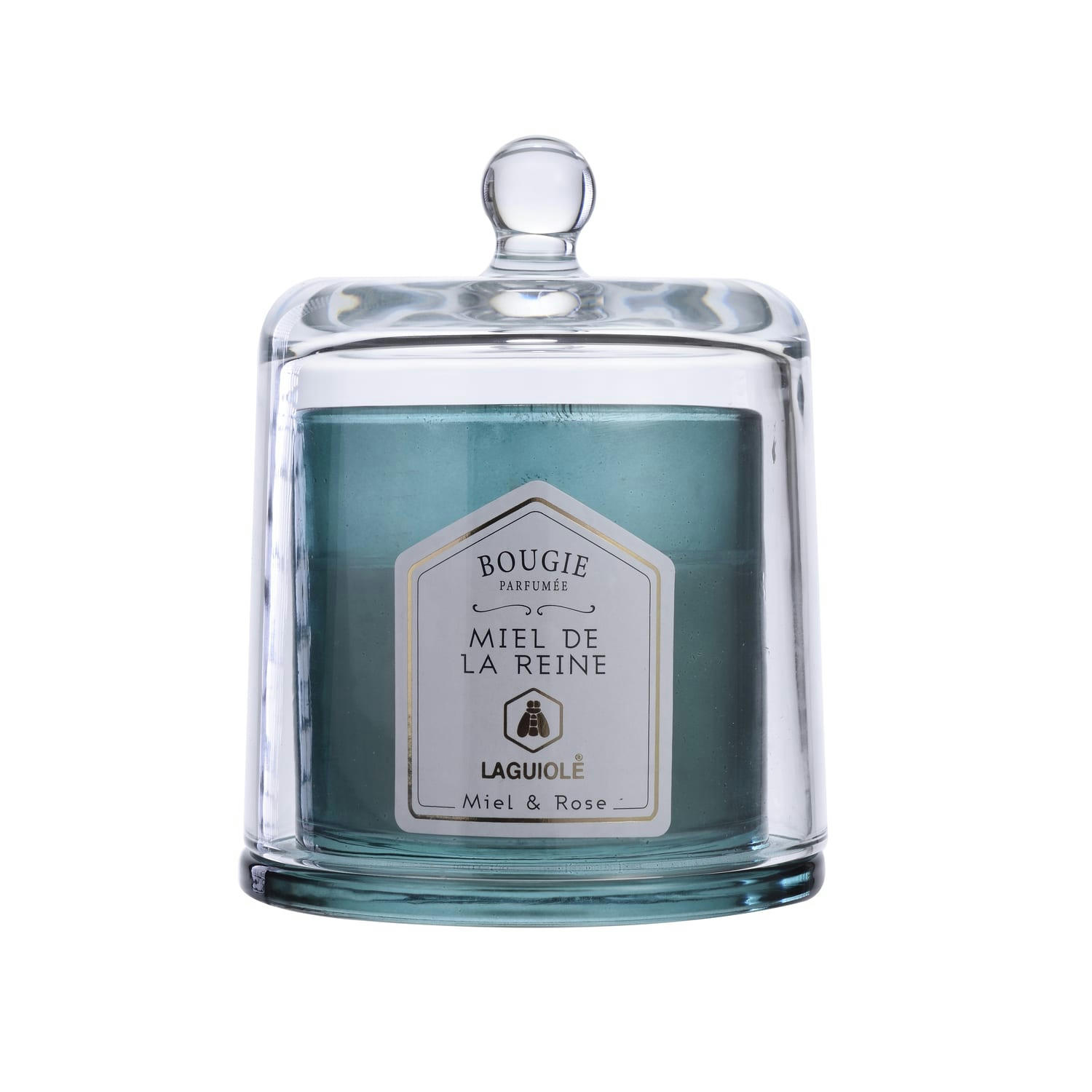- Bougie parfumée et sa cloche - roses et miel - 200g