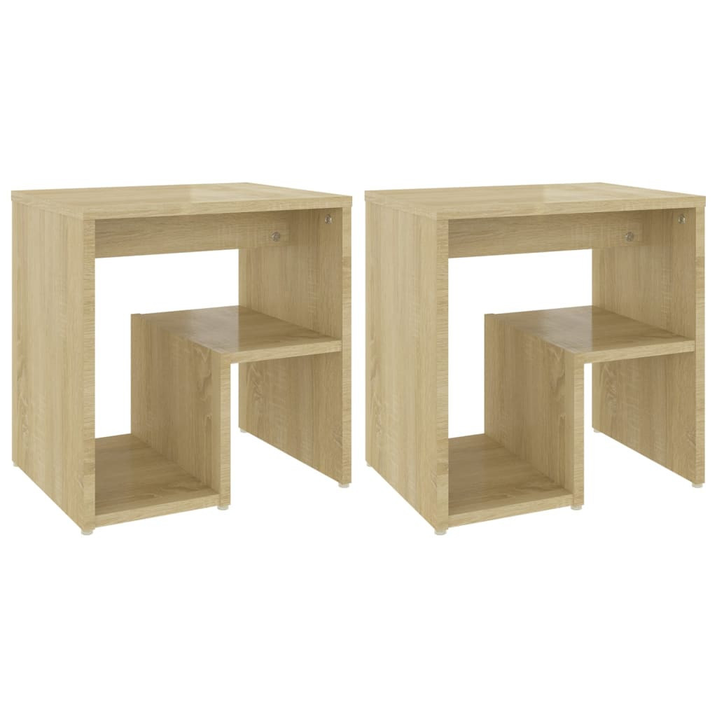 2x Szafka Nocna Stolik Komoda Brązowa Do Sypialni 40x30x40 cm