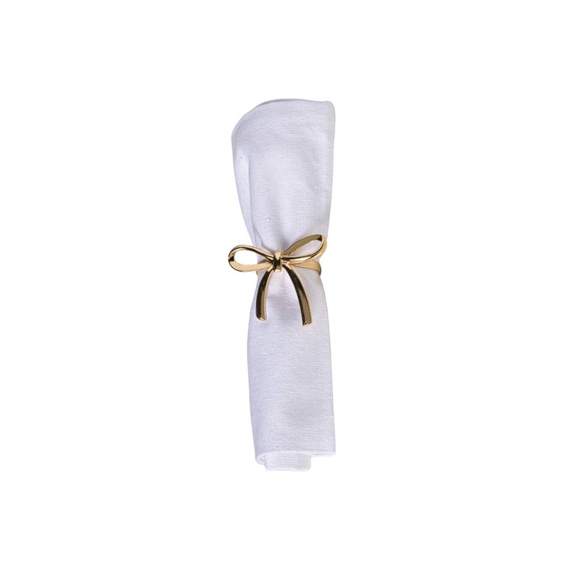 Servetring strik - goud - &Oslash;5 cm