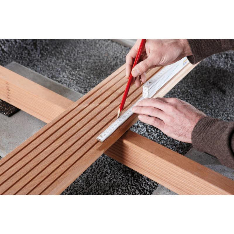 Kit de perçage pour terrasse en bois 3 pièces WOLFCRAFT