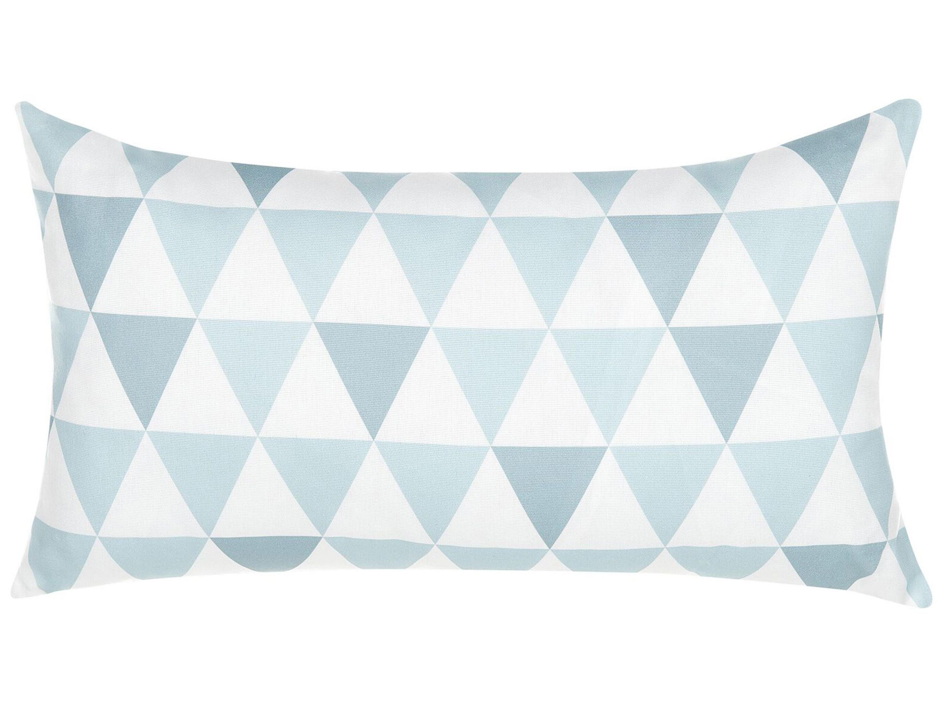Patio Cushion TRIFOS Geometric Pattern 40 x 70 cm Blue