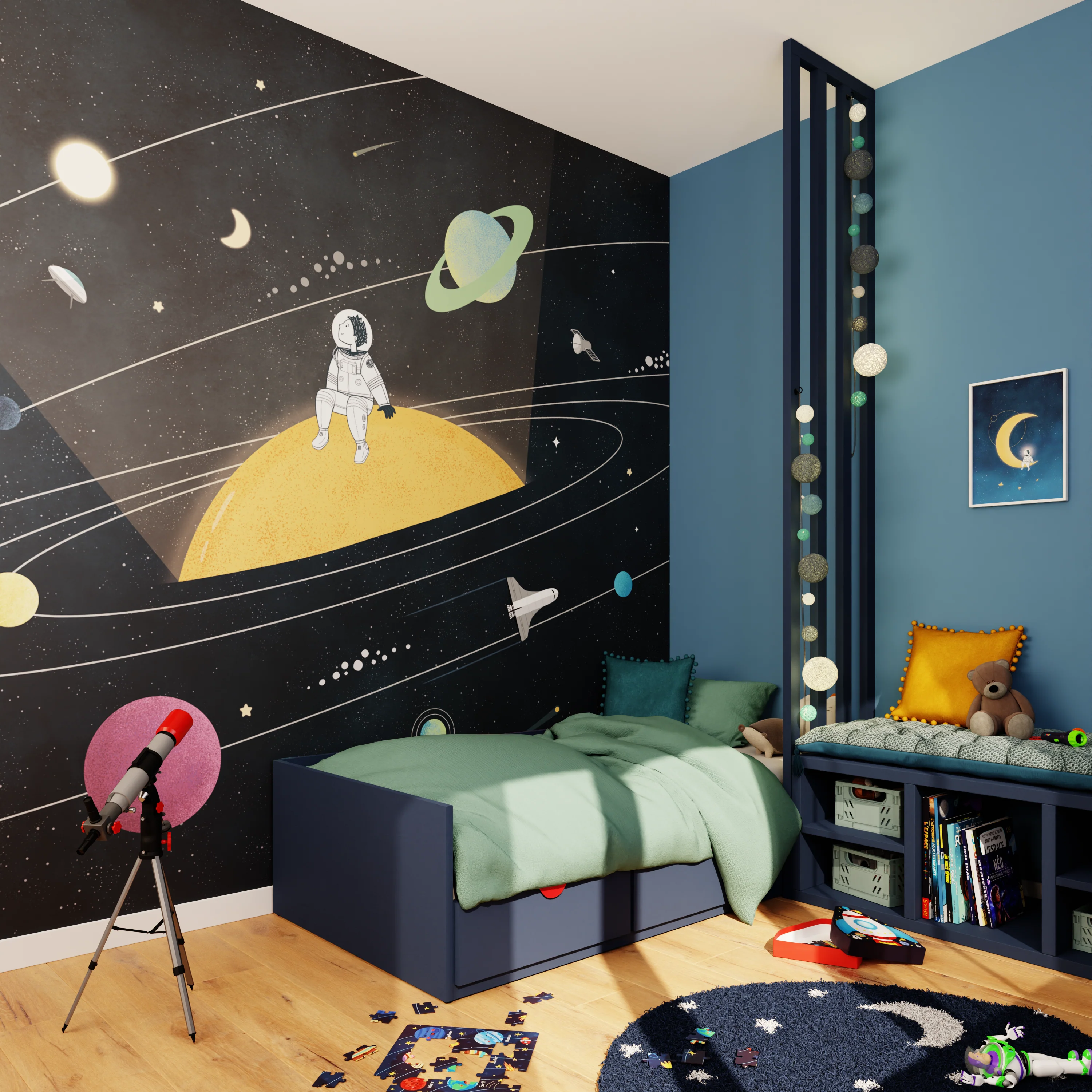 4MURS Papier peint panoramique XL ELIE GALAXY 300 x 270 cm