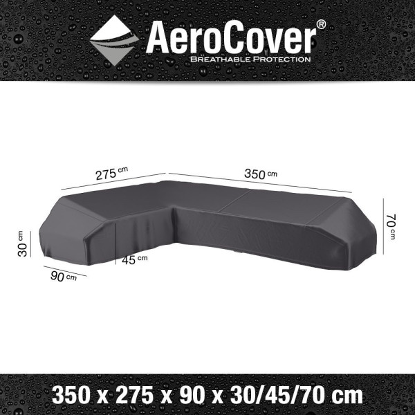 Pokrowiec na zestaw ogrodowy narożny7884 50x275x90x30-45-70 lewyAeroCover