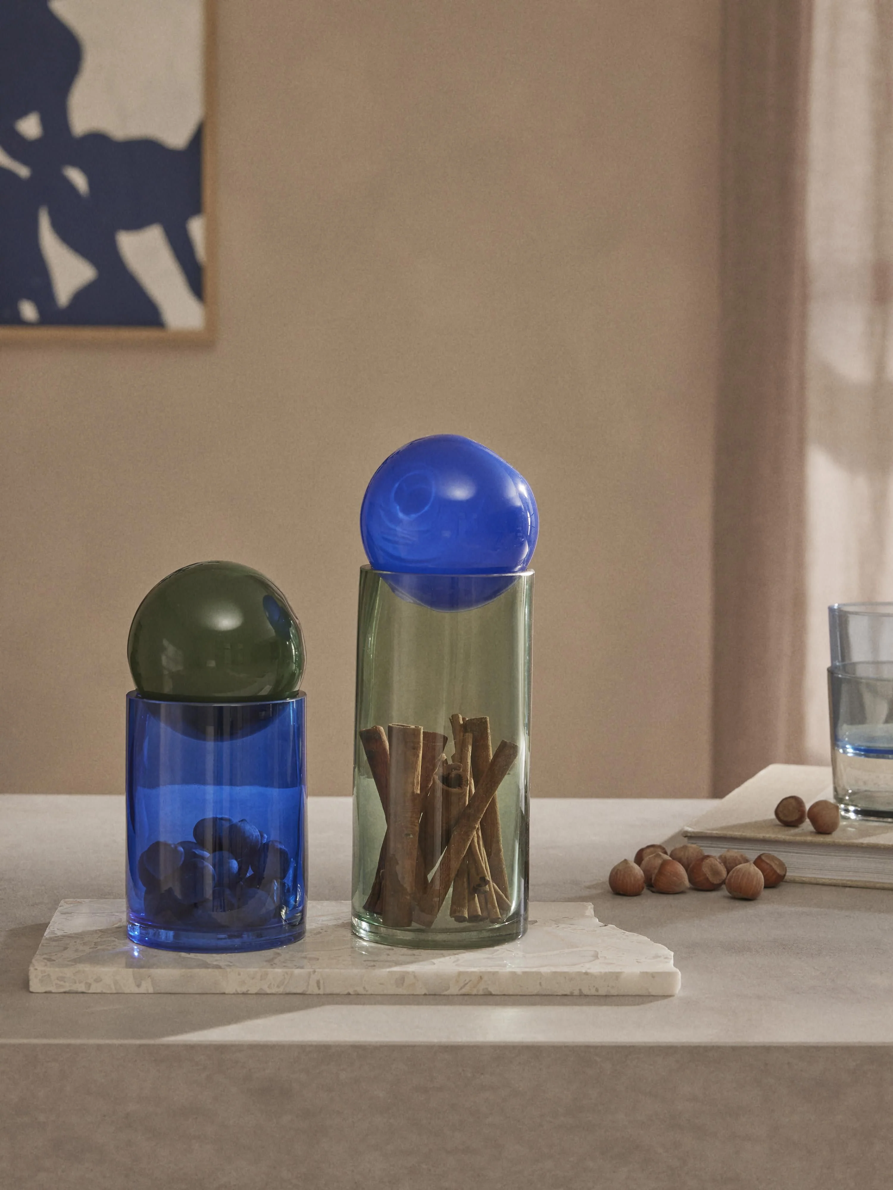 Schmuckdosen Tarli aus Glas, 2er-Set