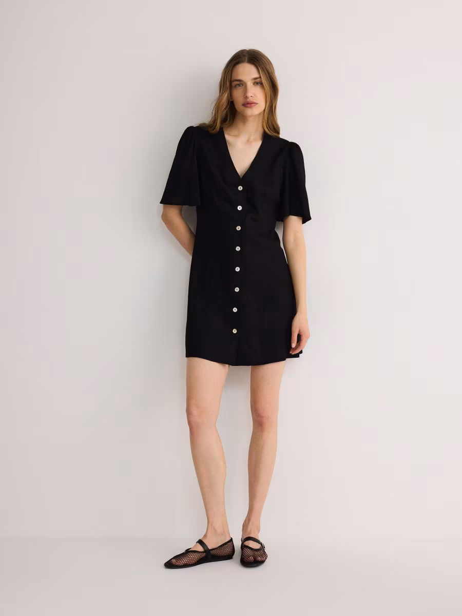 Viscose Blend Mini Dress