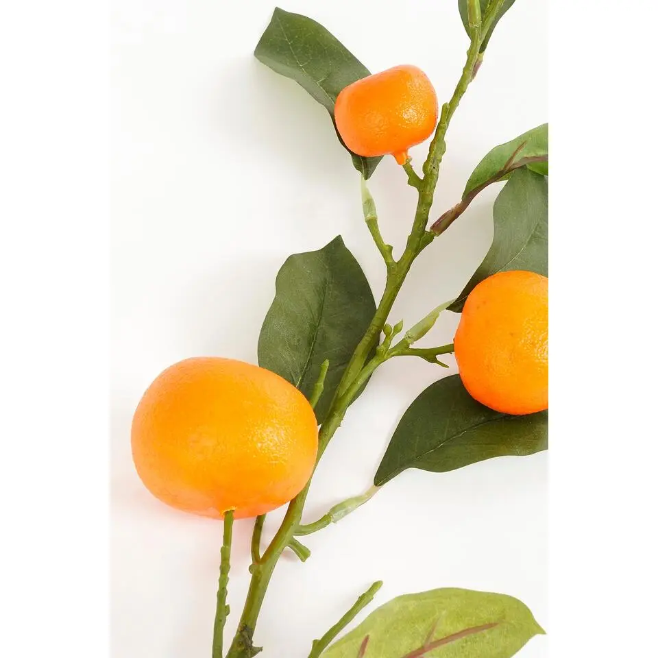 Mica Decorations Tangerine Kunsttak - H104 cm - Oranje