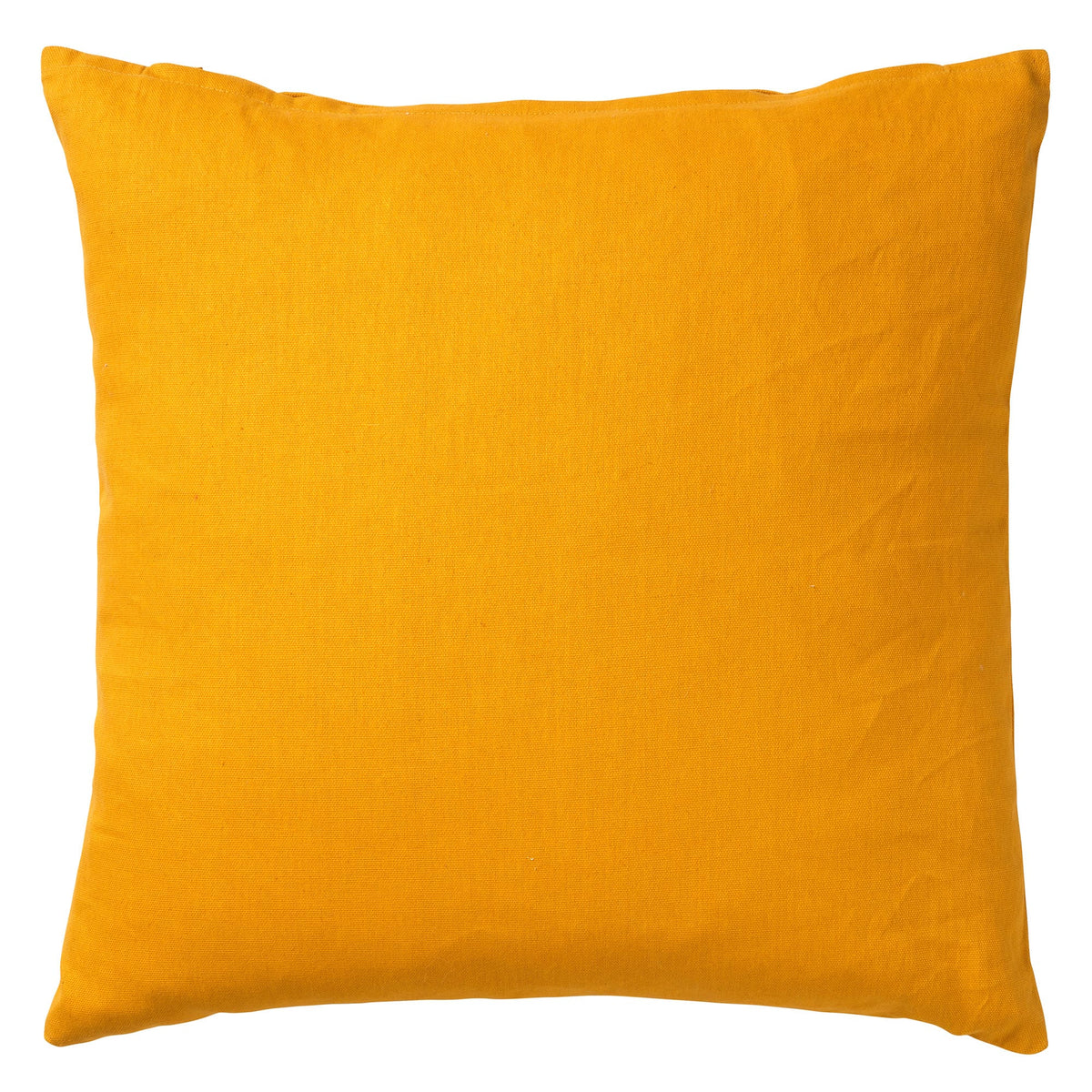 JAMES - Kussenhoes 45x45 cm - duurzaam katoen - effen kleur - Golden Glow - geel