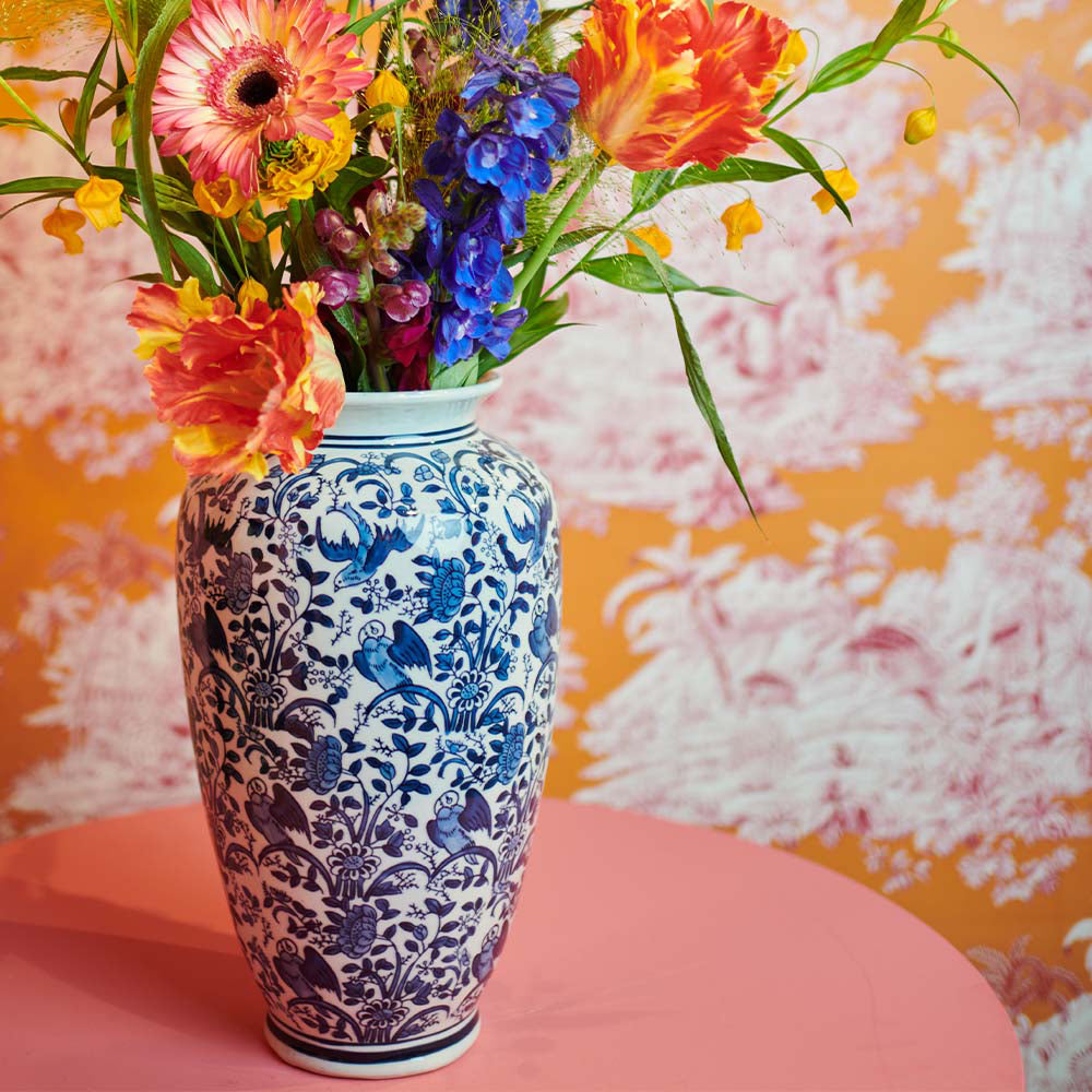 Kersten Blue Vaas - H 36 cm