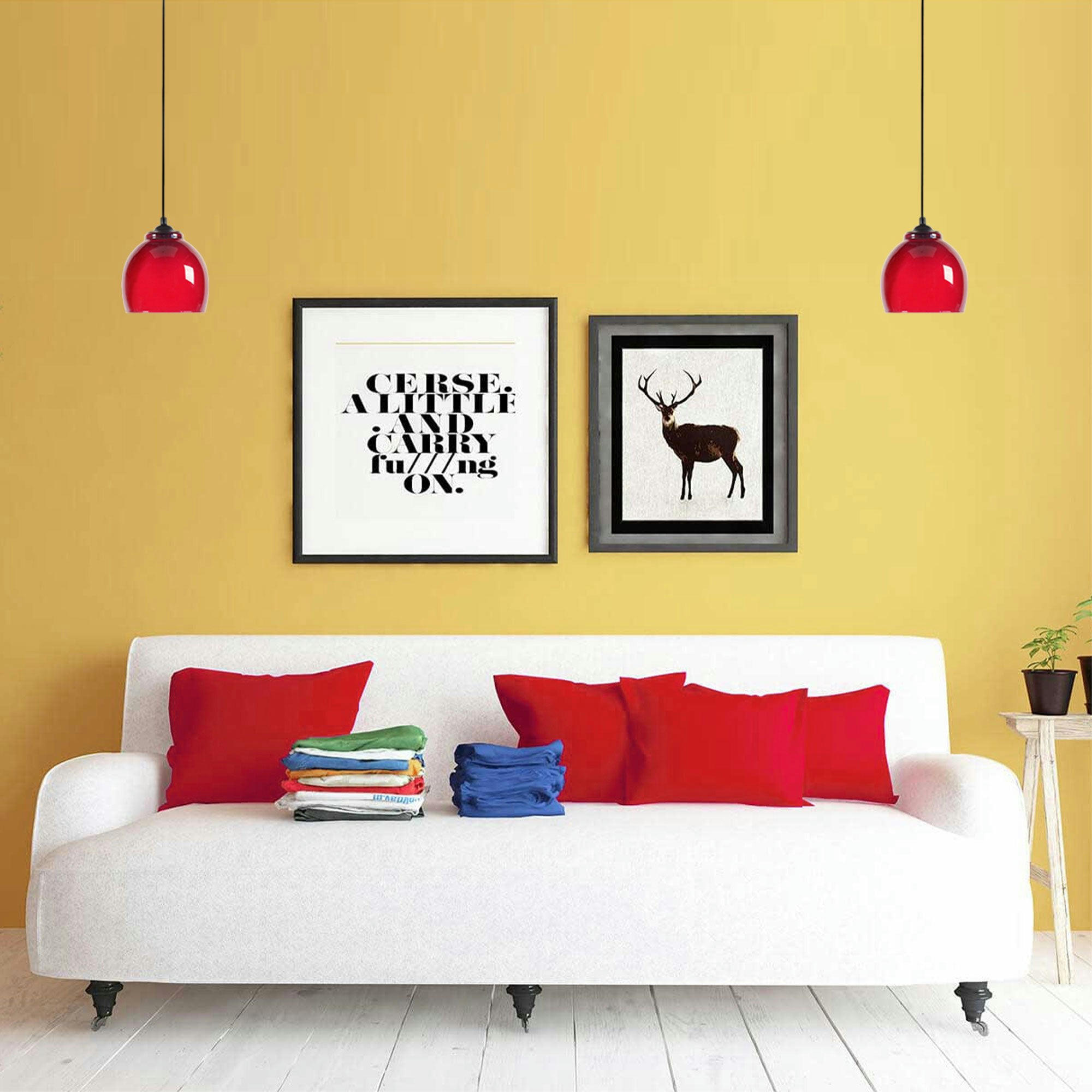 SEGNORINA - Suspension verre rouge