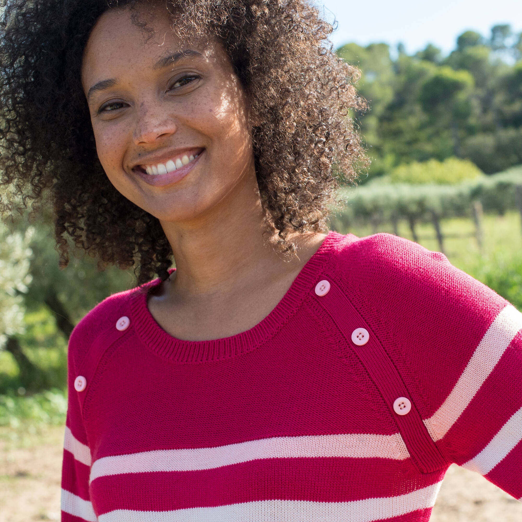 Pull marinière manches longues rayé