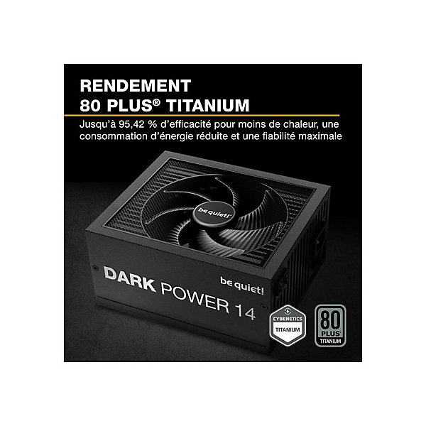 Alimentation be quiet Dark Power 14 850W ATX 3.1 modulaire