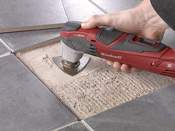 KWB by Einhell Set de 4 outils multifonctions pour le carrelage (1 râpe, 2 lames de scie, 1 grattoir)