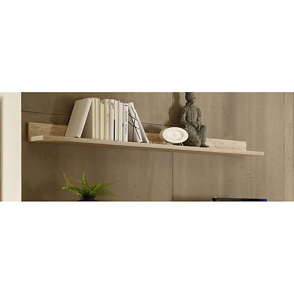 Etagère murale SHOW157 cmColoris chene clairMDF et panneaux de particulesDesign moderne