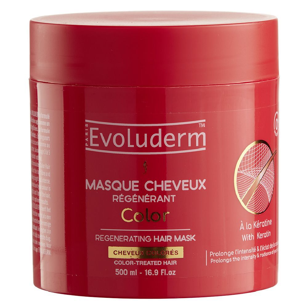 Masque cheveux colorés Evoluderm 500 ml