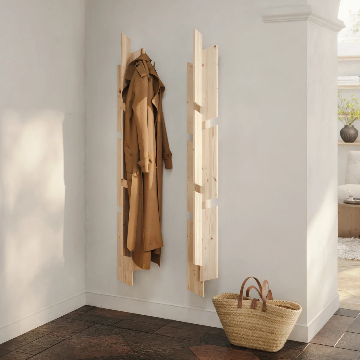 Karup - Keeper Wandgarderobe, H 166 cm, Kiefer natur
