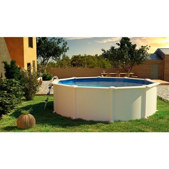 Rundpool, weiß, ØxH: 460 x 120 cm
